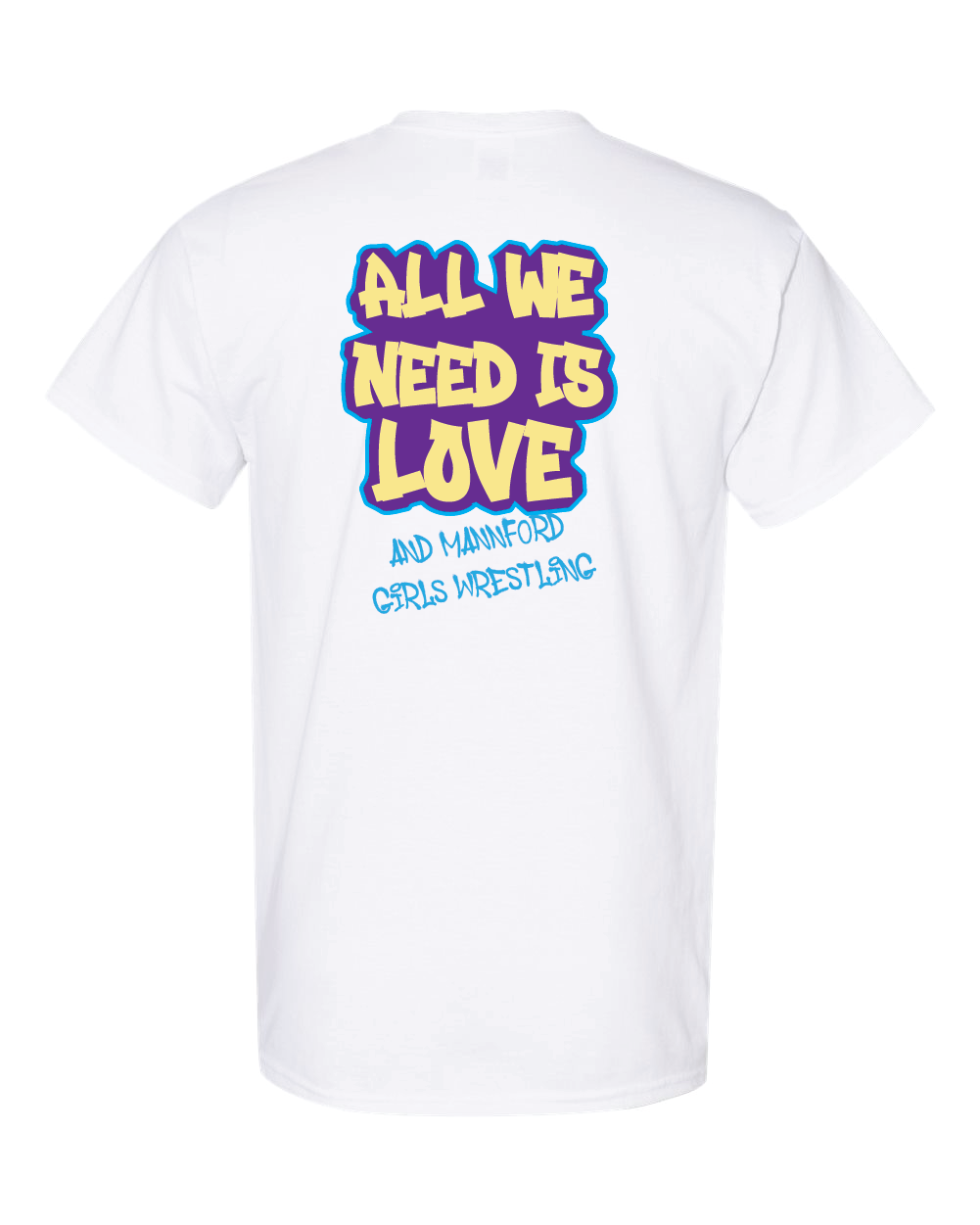 Mannford Girls Wrestling Adult TShirts