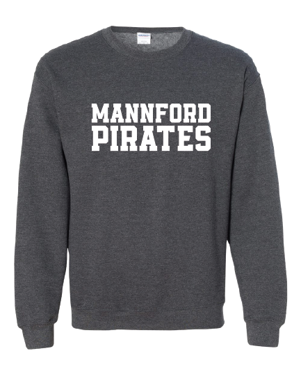 Mannford Pirates Adult Crews and Hoodies