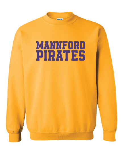 Mannford Pirates Adult Crews and Hoodies