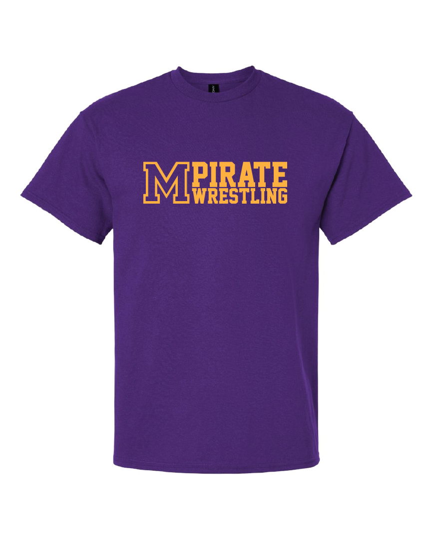Mannford Wrestling Purple Adult TShirts