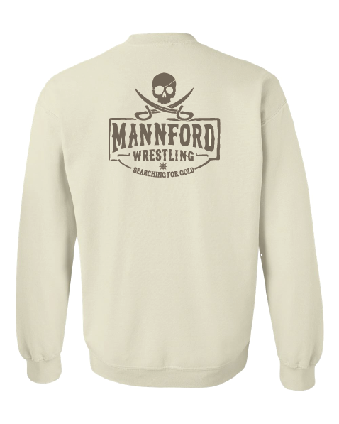 Mannford Wrestling Searching for Gold Adult Crews and Hoodies