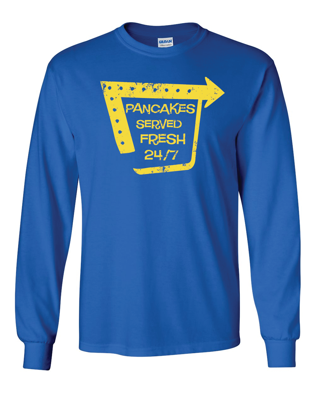 Pancakes Served Fresh (Old School Short Sleeve and Long Sleeve)