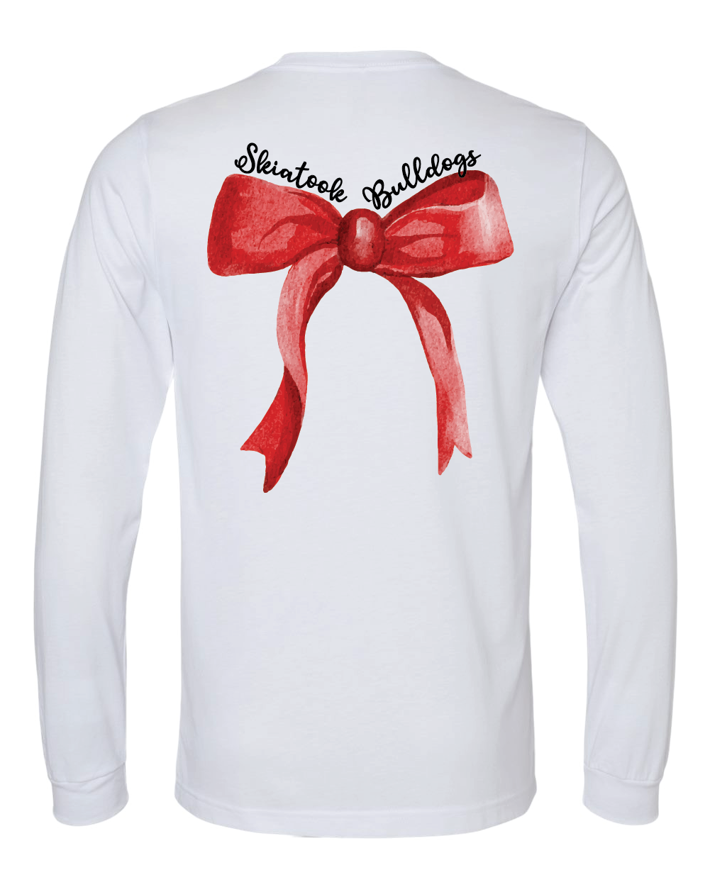 Skiatook Bulldogs Cheer Red Bow Tees