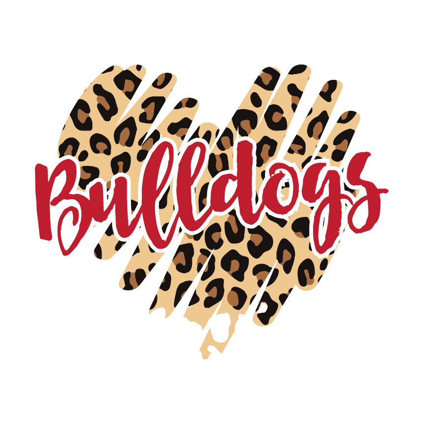 Bulldog Cheetah Hearts Sweatshirts and Hoodies