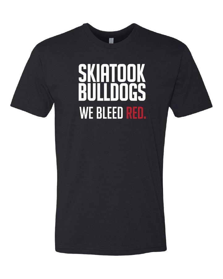 Skiatook Bulldogs We Bleed Red. Tees