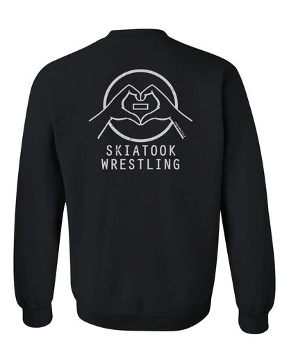 Skiatook Wrestling Heart Hands Long Sleeves, Sweatshirts and Hoodies