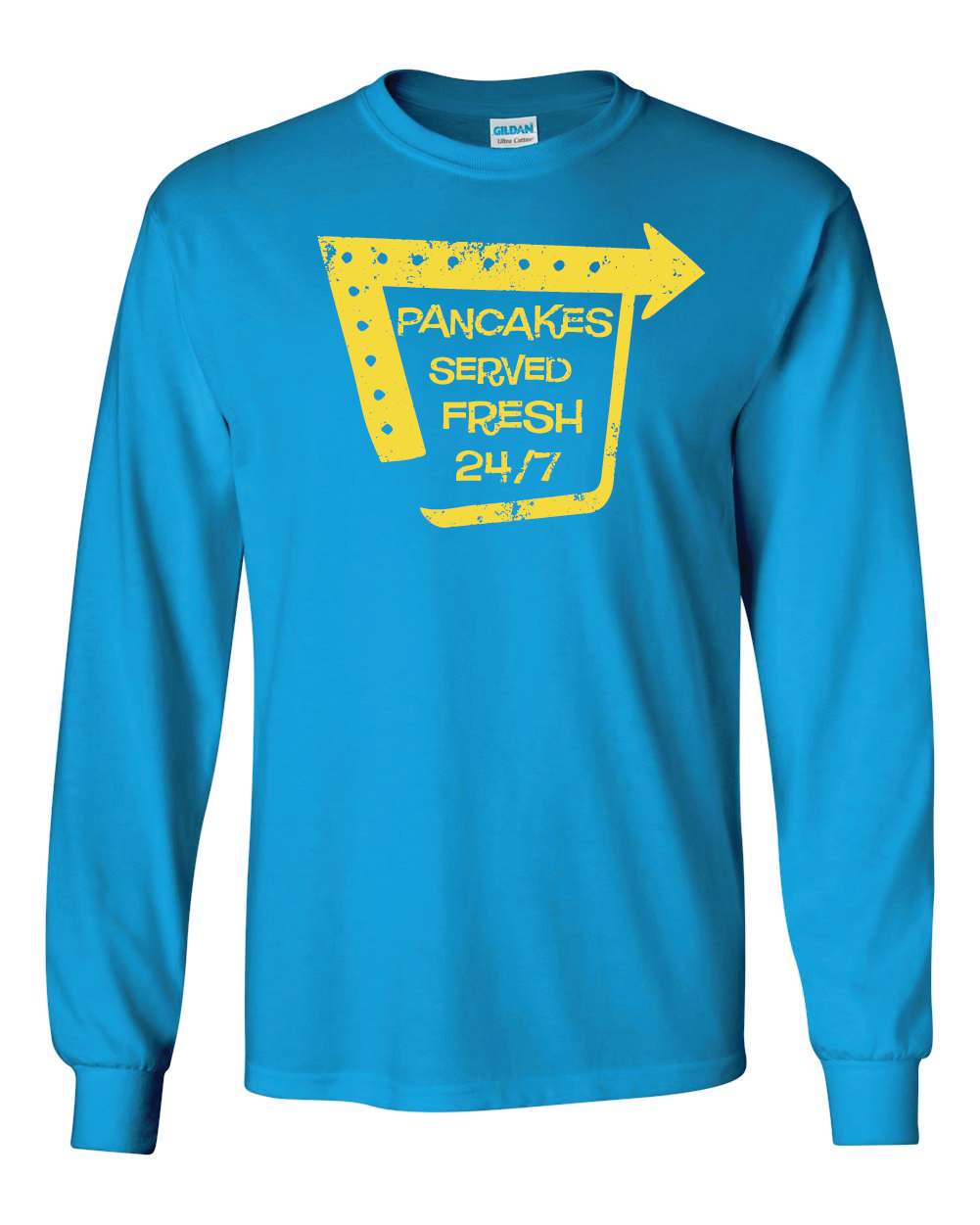 Pancakes Served Fresh (Old School Short Sleeve and Long Sleeve)